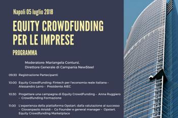 Napoli, il convegno sull'equity crowdfunding per le imprese